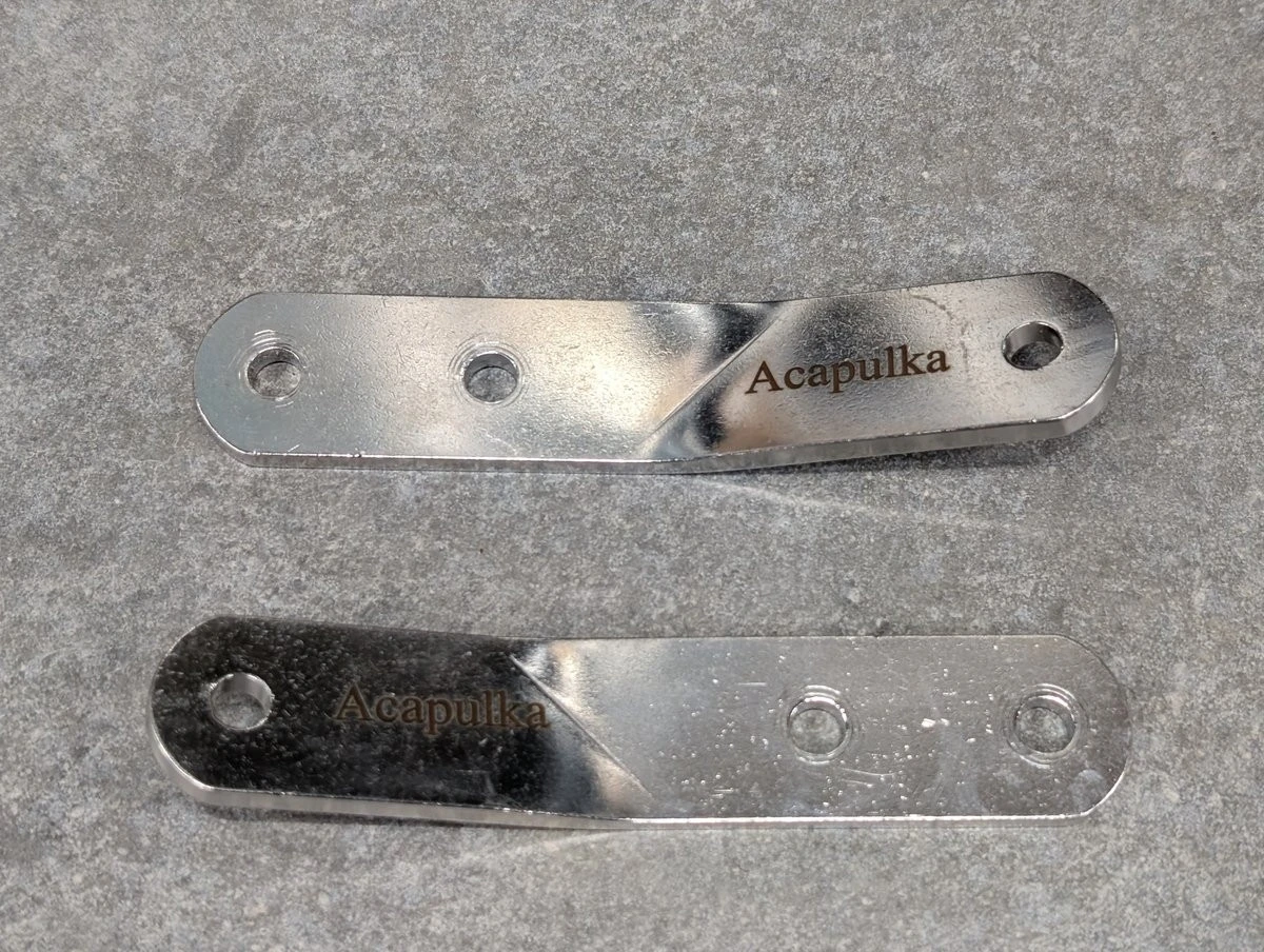 Acapulka Drag Fittings Incl. Screws ( Pair) 6 Acapulka Drag Fittings Incl. Screws ( Pair) – Image 4