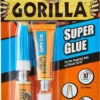 Gorilla Super Glue 2x3 G -Fischer Boutique colle instantane ultra forte gorilla super glue
