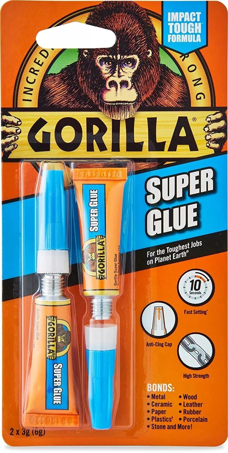 Gorilla Super Glue 2x3 G 3 Gorilla Super Glue 2x3 G
